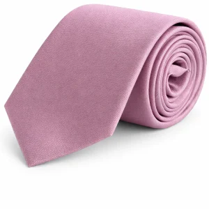Stropdas zijde visgraat roze