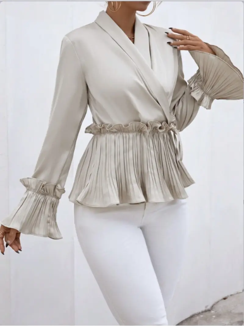 Dames Blouse Elegante Stijl Luxe Comfortabele Pasvorm - Afbeelding 6