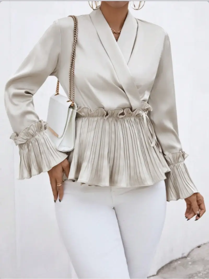 Dames Blouse Elegante Stijl Luxe Comfortabele Pasvorm - Afbeelding 2