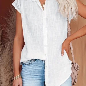 Dames Blouse Elegante Stijl Katoen