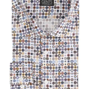 Fantasie cirkelprint multikleur