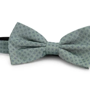 Strik zijde print stippel groen