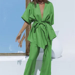 Dames Zomerset Casual Linnen Look