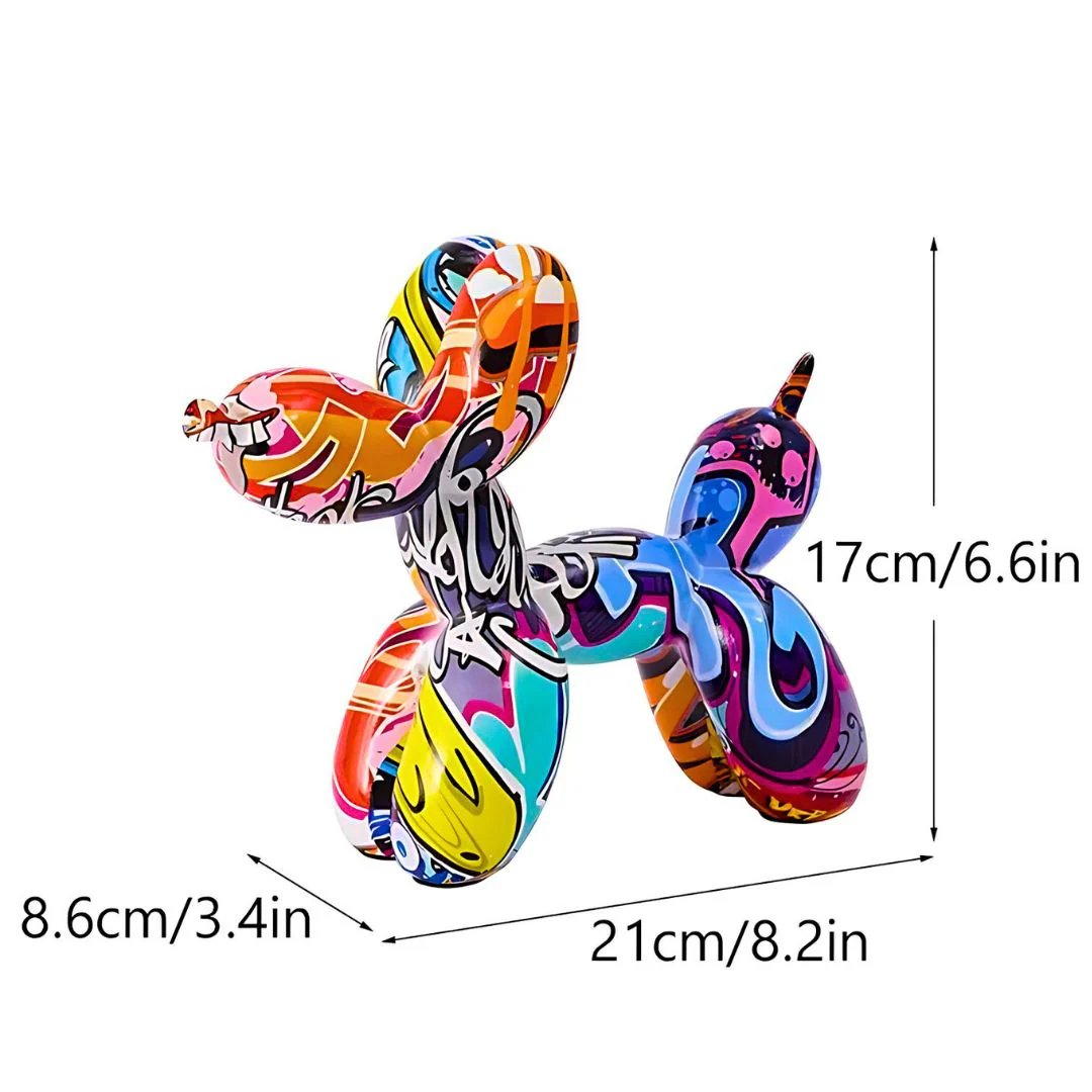 Balloon Dog Sculptuur Urban Stijl Kunststof Decoratief Kunstwerk - Afbeelding 3