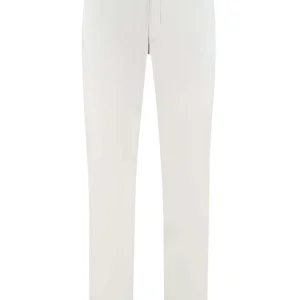 Chino linnenlook wit