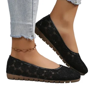 Dames Ballerina's met Bloemmotief