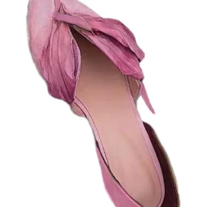 Dames Ballerina's met Rozenprint en Puntige Neus