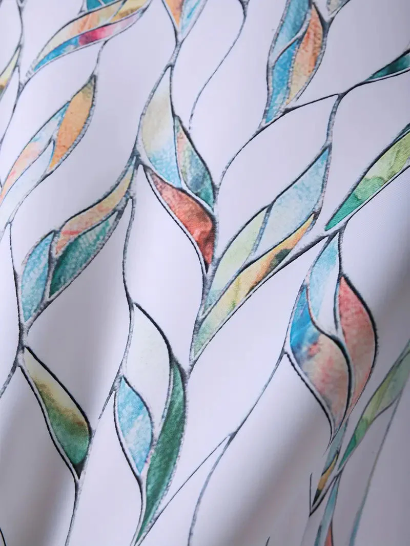 Dames Blouse Casual Ademend Materiaal Uniek Patroon - Afbeelding 9