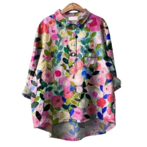 Dames Blouse Met Bloemendruk Voor Zomerstijl