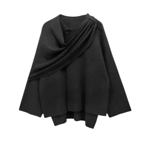 Dames Cape Gedrapeerd voor de Winter