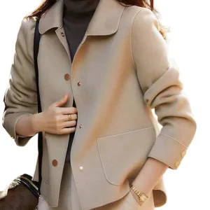 Dames Casual Jas met Peter Pan-kraag