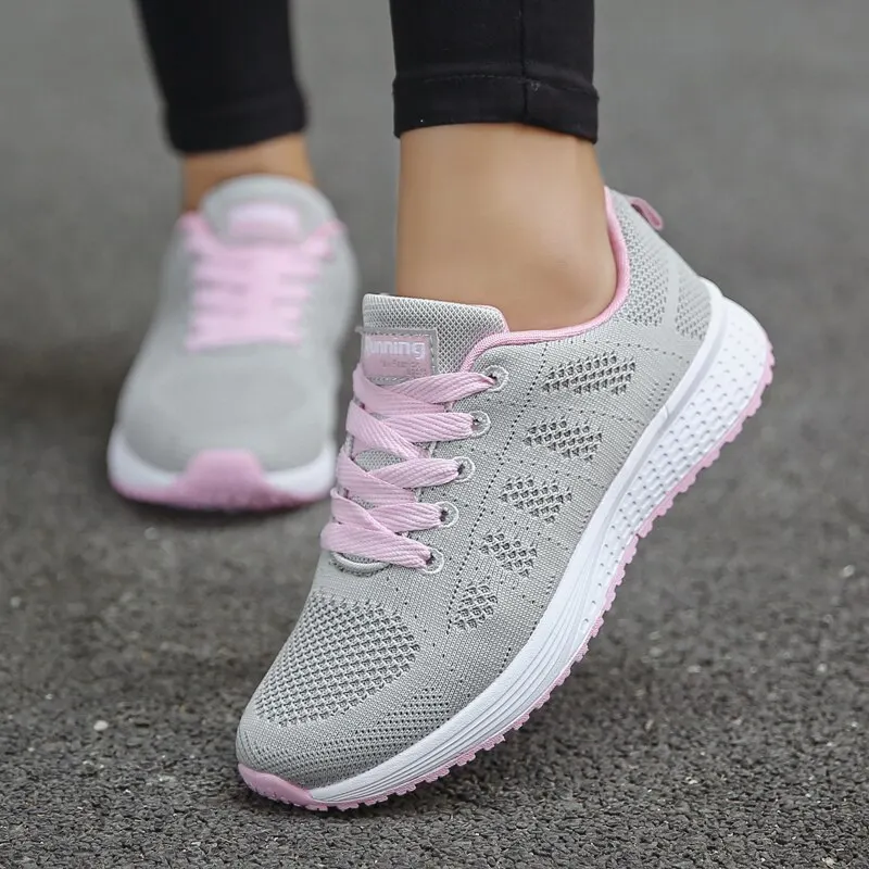 Dames Casual Sneakers Ademend Mesh Wandelschoenen - Afbeelding 3