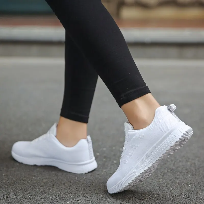 Dames Casual Sneakers Ademend Mesh Wandelschoenen - Afbeelding 4