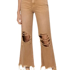 Dames Crop Flare Jeans Vintage 90's