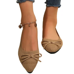 Dames Flats Met Strikdesign