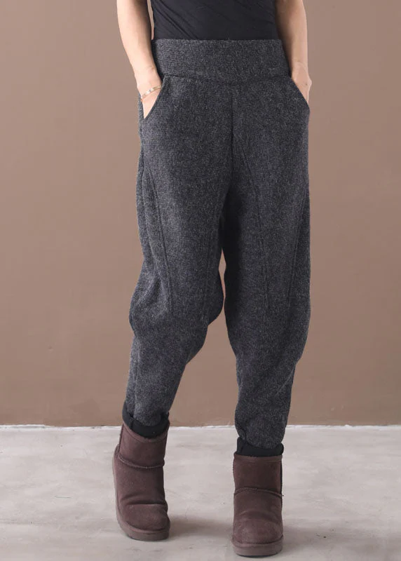 Dames Fleece Broek met Zakken en Patchwork - Afbeelding 3