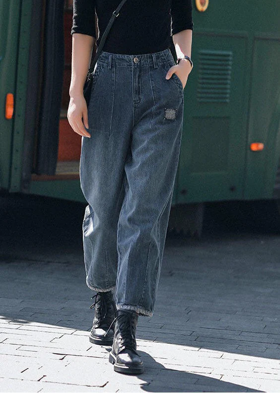 Dames Harembroek Hoge Taille met Zakjes Casual Katoenmix - Afbeelding 5
