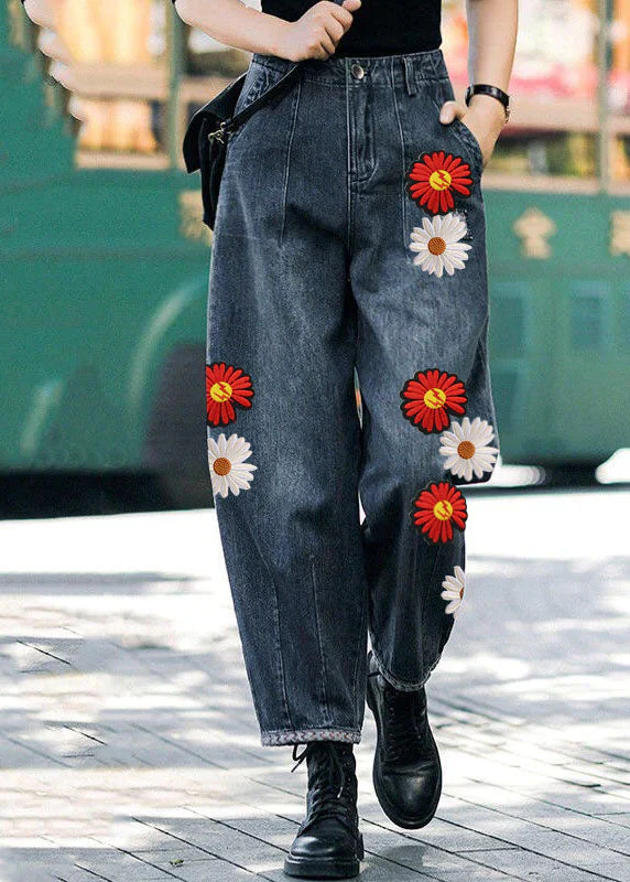 Dames Harembroek Hoge Taille met Zakjes Casual Katoenmix - Afbeelding 7