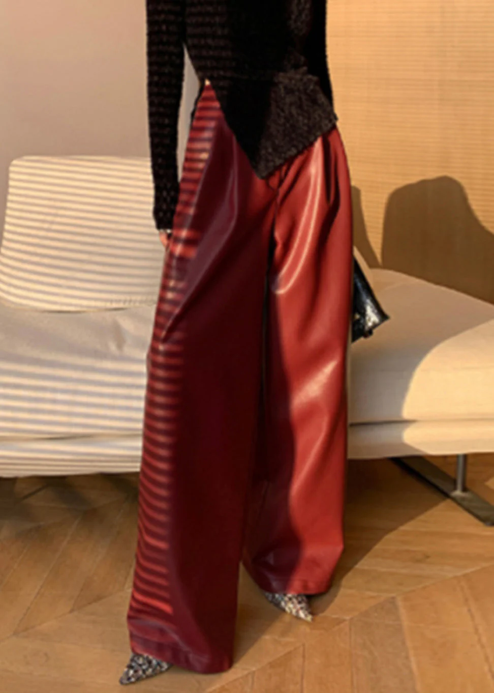 Dames Hoge Taille Broek met Zakken - Afbeelding 4