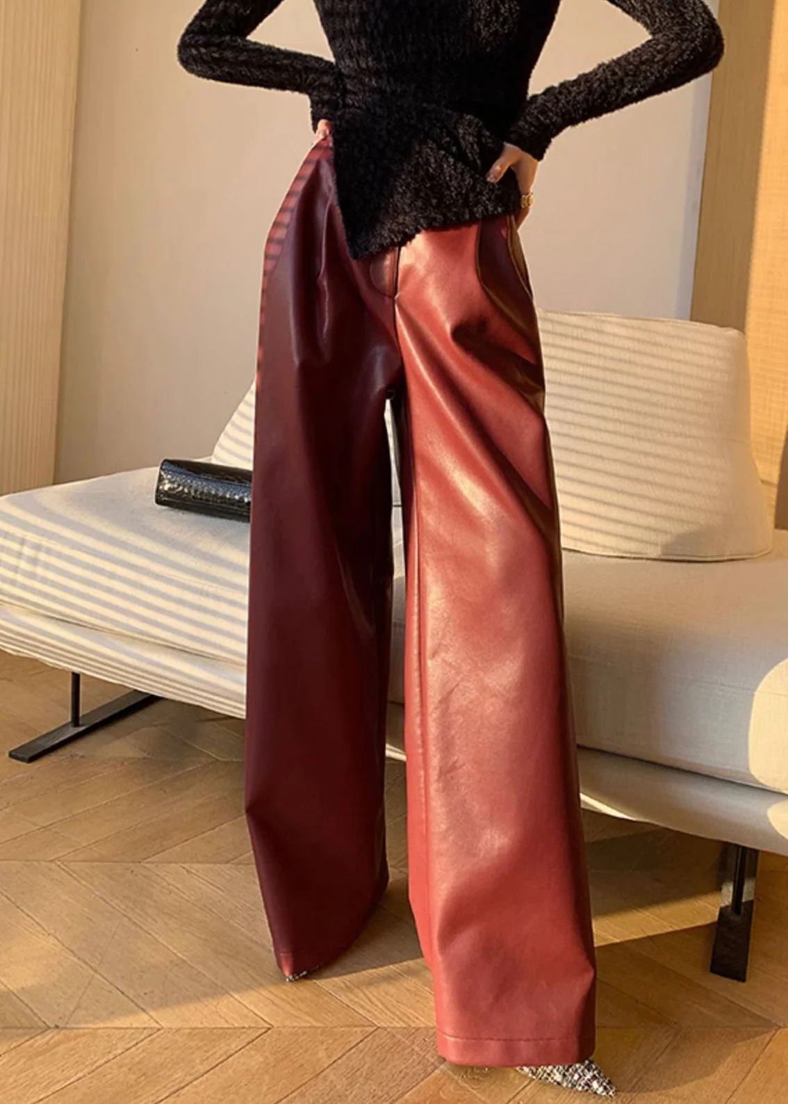 Dames Hoge Taille Broek met Zakken - Afbeelding 5