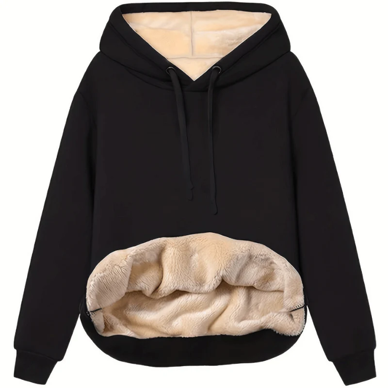 Dames Hoodie Met Pluche Voering - Afbeelding 2