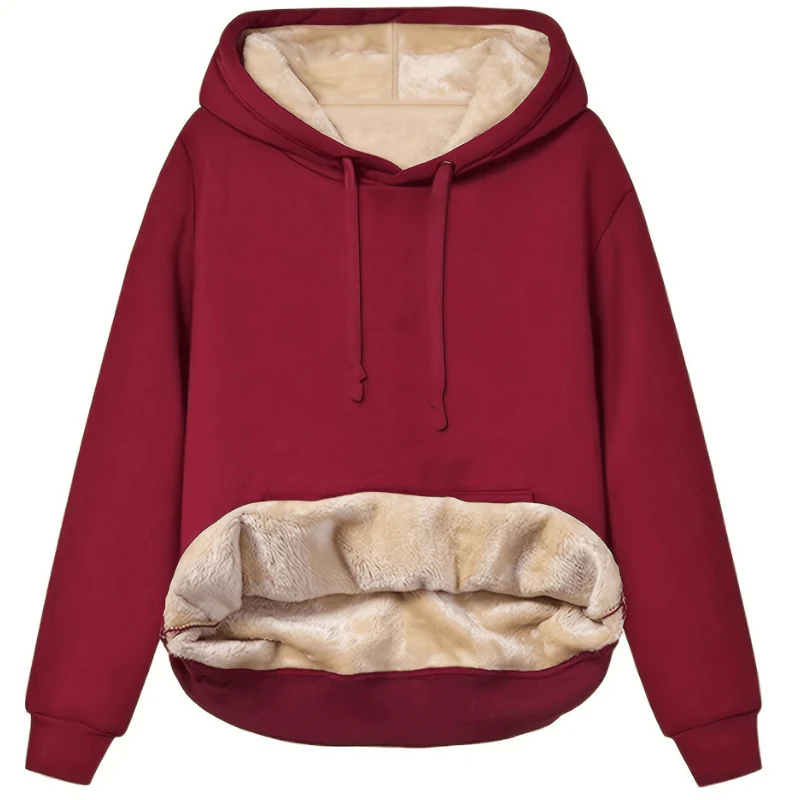 Dames Hoodie Met Pluche Voering - Afbeelding 8