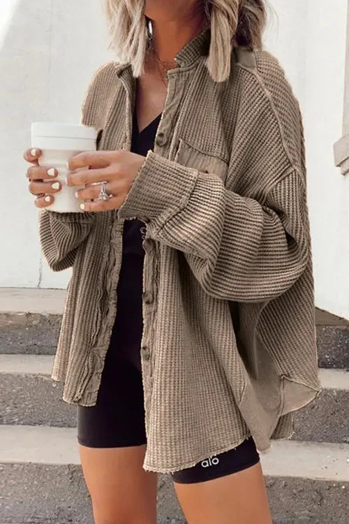 Dames Jack Wafel Corduroy Met Knopen en Zakken - Afbeelding 3