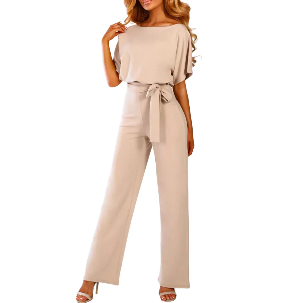 Dames Jumpsuit Met Uitgestrekte Mouwen En Comfortabele Pasvorm - Afbeelding 3