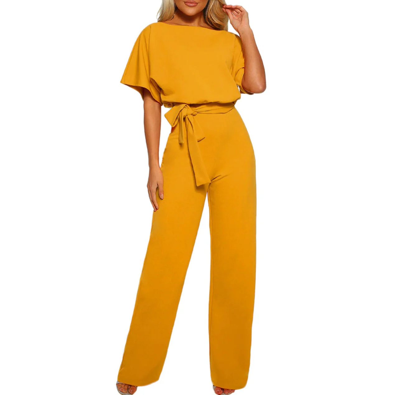 Dames Jumpsuit Met Uitgestrekte Mouwen En Comfortabele Pasvorm - Afbeelding 5