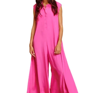 Dames Jumpsuit Met Wijde Pijpen