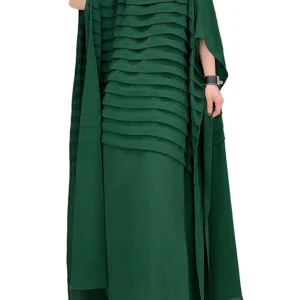 Dames Jurk Chiffon Gestreept Met Batwing Mouwen Voor Zomer Occasies