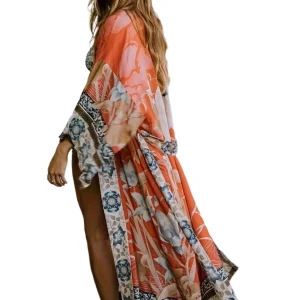 Dames Kimono Bloemenprint Lichtgewicht