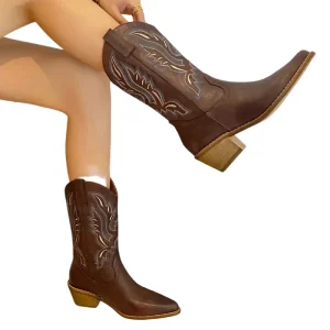 Dames Laarzen Cowboy Traditionele Stijl