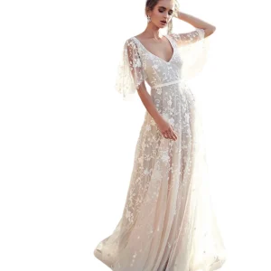 Dames Maxi Jurk Bloemenprint Vloeiend Polyester