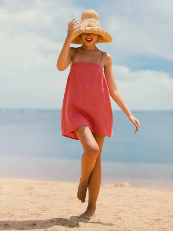 Dames Mini Jurk Spaghetti Bandjes  voor Zomer Kleding - Afbeelding 3