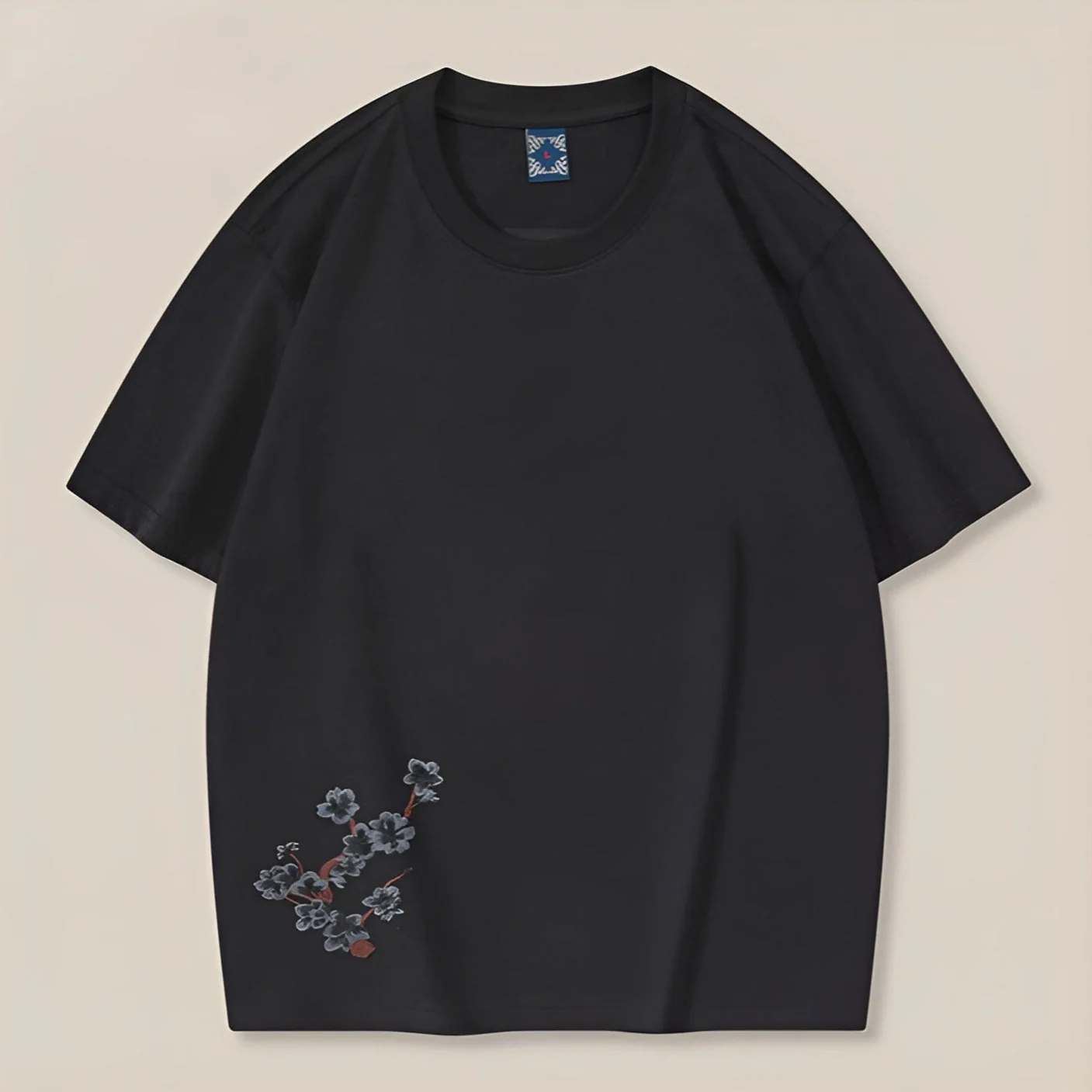 Dames Oversized T-shirt met Sakura Borduurwerk Casual - Afbeelding 5
