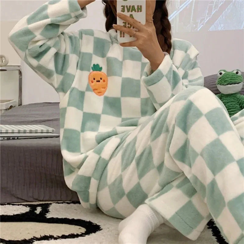 Dames Pyjama Set Zacht Katoen Comfortabel Elegante Pasvorm - Afbeelding 5