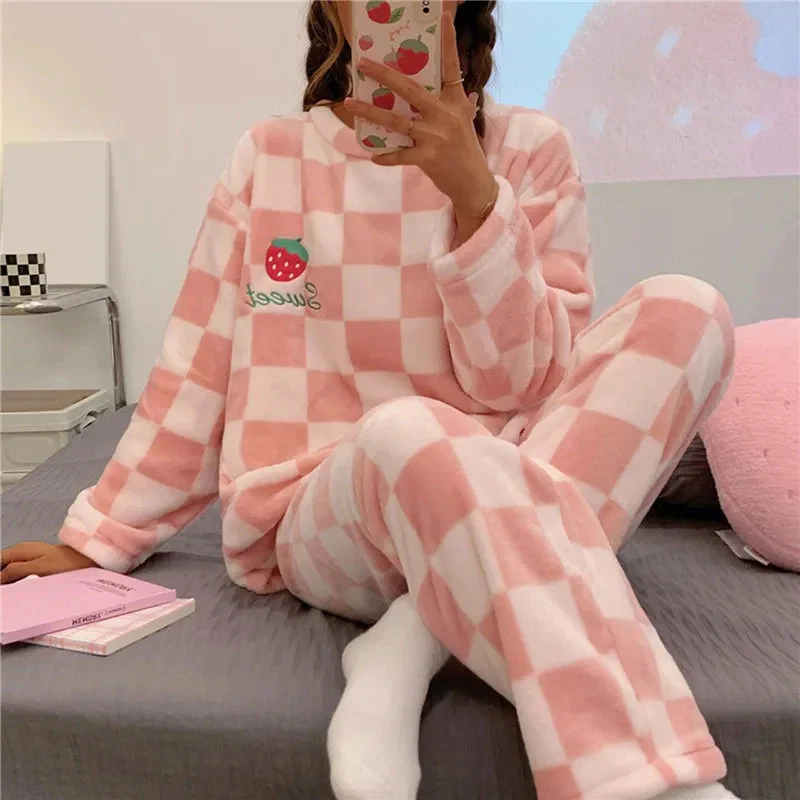 Dames Pyjama Set Zacht Katoen Comfortabel Elegante Pasvorm - Afbeelding 6