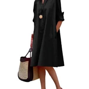 Dames Shirtjurk Casual Polyester Blend voor Zomerjurkjes en Jurken Dames