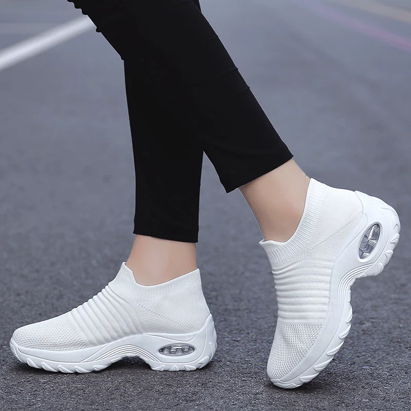 Dames Sneakers Casual Sport Sokken Met Dikke Zool - Afbeelding 7