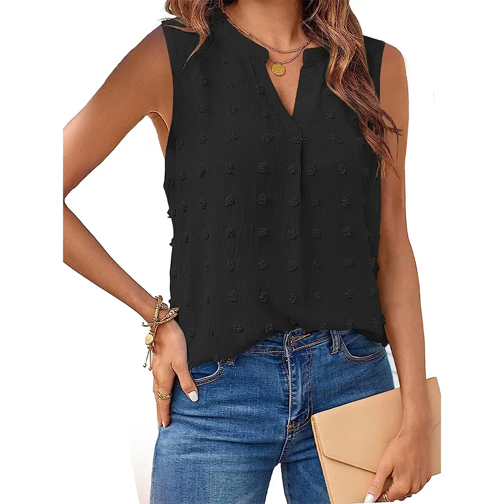 Dames Tanktop V-hals Casual Zachte Ademende Stof - Afbeelding 5