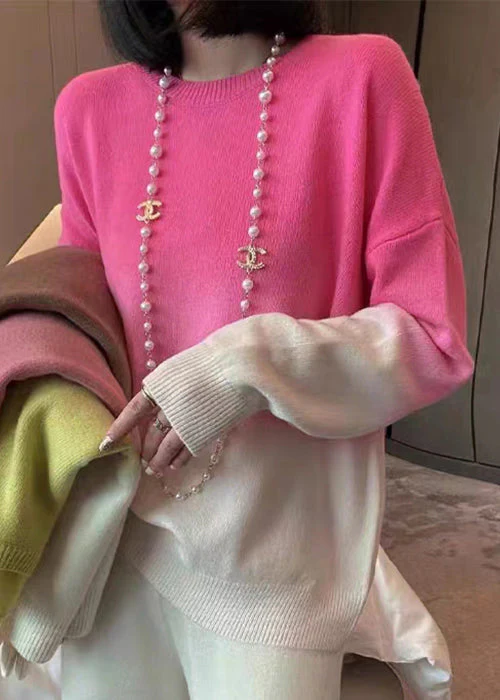 Dames Trui O-hals met Gradiëntkleur - Afbeelding 6