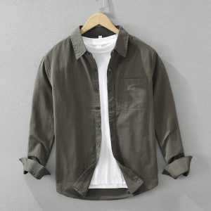 Heren Overhemd Casual Stijlvol Katoen Ergonomische Pasvorm