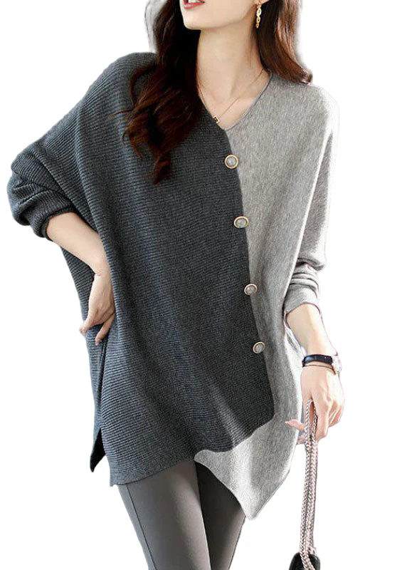 Asymmetrische Gebreide Shirt voor Dames