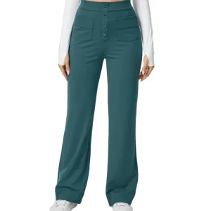 Dames Broek met Knopen en Stijlvol Ontwerp