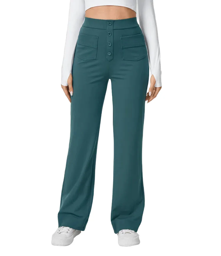 Dames Broek met Knopen en Stijlvol Ontwerp - Afbeelding 2