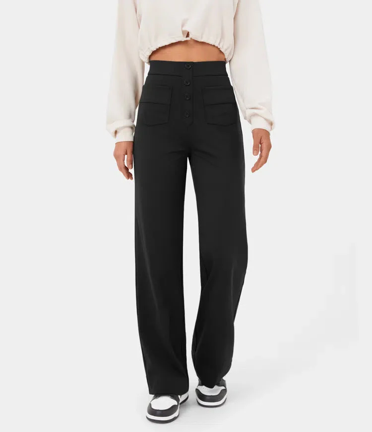 Dames Broek met Knopen en Stijlvol Ontwerp - Afbeelding 4