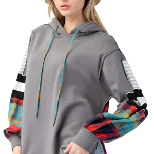 Dames Hoodie Terry Knit Mix Ruit