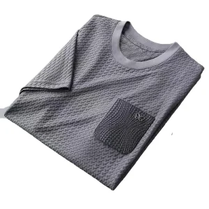 Heren Overhemd Wafelgebreid Casual Aansluitende Pasvorm