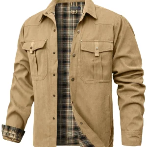 Herren Overshirt Casual Flanel
